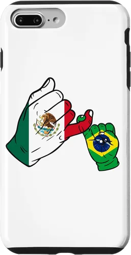 Vista 9 de Funda para iPhone 15 Familia México Brasil para padres e hijos