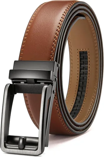 Vista 14 de CHAOREN Cinturones Click para hombre – Cinturón de trinquete para hombre de 1 3/8 pulgadas para pantalones de vestir – Compañero perfecto
