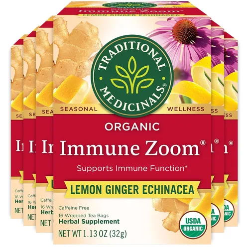 Vista 13 de Traditional Medicinals Té orgánico que respira fácilmente, promueve la salud respiratoria, 16 bolsas de té
