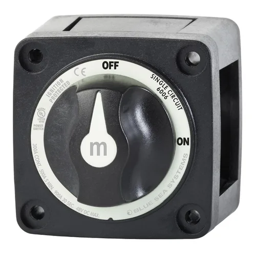 Vista 15 de Blue Sea Systems 6008200 Serie m-Series Mini Interruptor de batería Selector de 3 posiciones, negro