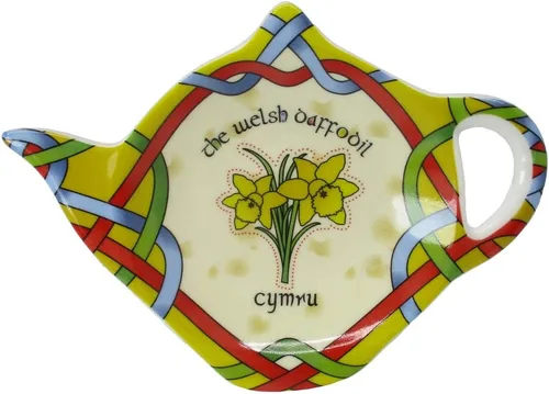 Vista 3 de Royal Tara Juego galés – 1 taza de narciso galés, 1 soporte para bolsita de té galés y 1 mezcla de té de cerveza galesa de 50 bolsitas de té