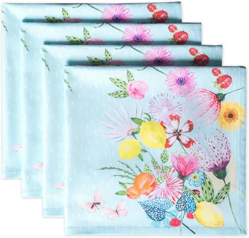 Vista 38 de Maison d' Hermine Juego de 4 servilletas de tela 100% algodón, suaves y duraderas, servilletas cuadradas reutilizables para uso diario, lavables