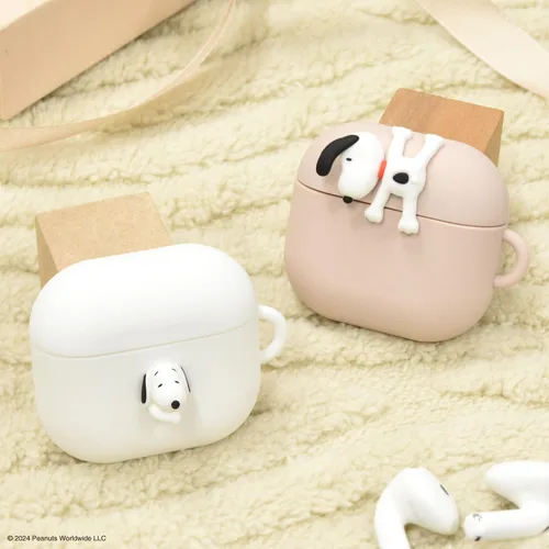 Vista 7 de Gourmandies SNGG-116B Peanuts Snoopy AirPods 4 - Funda de silicona para colgar