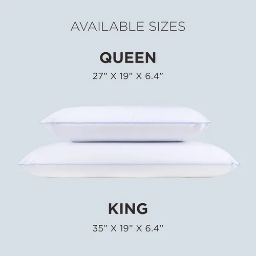 Vista 8 de Tempur-Pedic TEMPUR-Cloud - Almohada de enfriamiento dual, tamaño King (Paquete de 1), blanca
