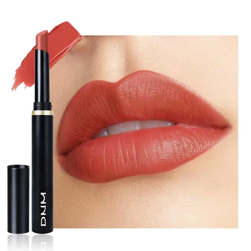 Vista 35 de evpct Lápiz labial líquido mate malva con aceite de labios, acabado brillante, lápiz labial 2 en 1, resistente al agua de larga duración