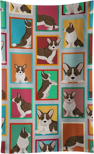 Vista 57 de Caroline's Treasures MLM1160KTWL - Lots of Red Siberian Husky - Toalla de cocina para invitados, toalla de baño decorativa para cara, té, paño