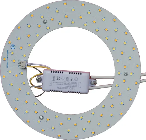 Vista 9 de Kit de luz LED de 15 W de repuesto para ventilador de techo de montaje empotrado, panel de tablero de reequipamiento del motor LED, 4500K