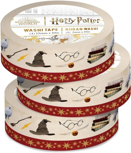 Vista 8 de Paper House Productions Harry Potter Icons - Juego de 2 rollos de cinta Washi para álbumes de recortes y manualidades