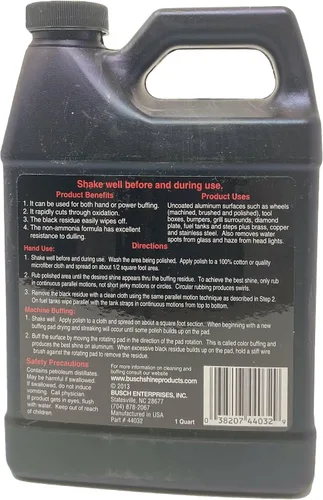 Vista 2 de Busch Pulido de aluminio Super Shine para aluminio sin recubrimiento - 32oz