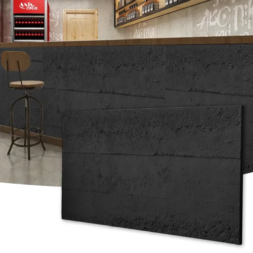 Vista 10 de Art3d Paneles de pared 3D, 24 x 48 pulgadas, paneles de pared de poliuretano amarillo piedra para decoración de pared interior, paquete de 4, 32