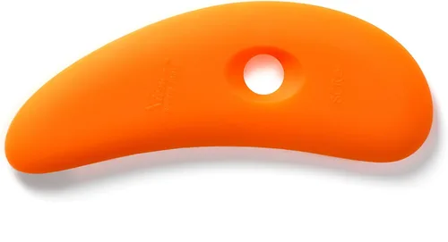 Vista 5 de Xiem Tools Costilla de arcilla de silicona suave para cerámica y cerámica (SCR1-O-10193)