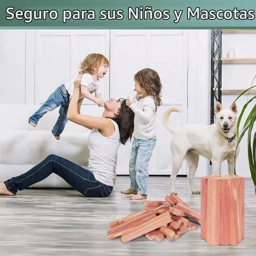 Vista 6 de UNIVIVO 50 PIEZAS Bloques de Cedro para Almacenamiento de Ropa, 100% Palitos de Cedro Rojo Aromático para Closet, Guardarropa, Cajones