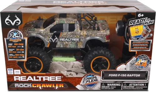 Vista 2 de NKOK Realtree 4x4 Off Road Rock Crawler 2.4GHz escala 1/14 R/C (RTR) Ford F-150 Raptor, baterías y cargador incluidos, cuerpo resistente está listo