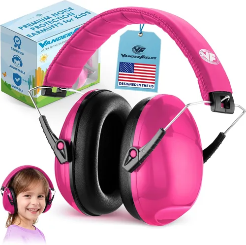 Vista 15 de Kids Noise Canceling Headphones - 33 dB (2K Hz) - Ear Protection Earmuffs Negro