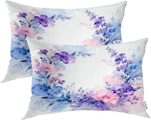 Vista 58 de Batmerry Autumn Maple Leaves Throw Pillow Covers, red Fall Orange Leaves Decorative Pillow Covers Digital Printing Blended for Couch Sofa Bed