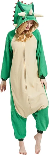 Vista 2 de SimZoo Pijama de animal para adultos, disfraz de cosplay de animales para hombres y mujeres, ropa de dormir unisex de una sola pieza