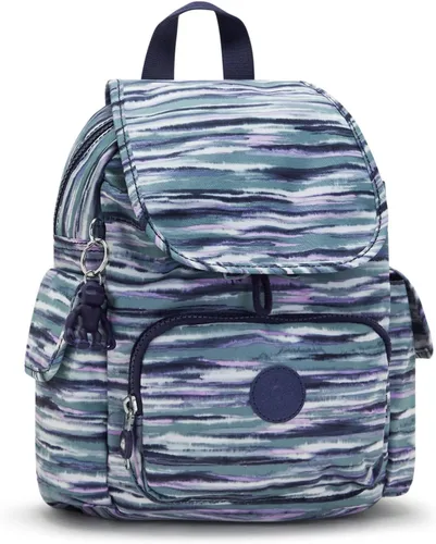 Vista 2 de Kipling Mochila estampada City Pack, Rayas de pincel