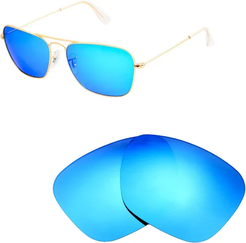 Vista 3 de Walleva Lentes de repuesto para lentes de sol Ray-Ban RB3136 Caravan de 2.165in, múltiples opciones disponibles