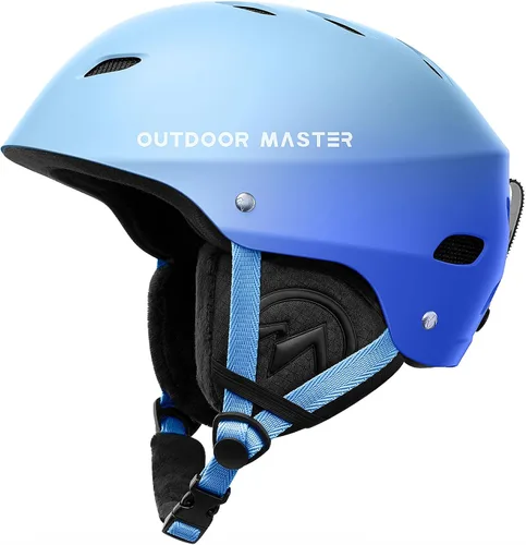 Vista 11 de OutdoorMaster Kelvin - Casco de esquí y snowboard para hombres, mujeres y jóvenes Adjustable Dial Fit Snow Helmet with ASTM Certified,14 Vents for