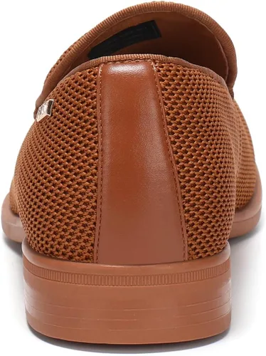 Vista 5 de Dirk Zapatos de vestir para hombre, zapatos de esmoquin sin cordones, mocasines informales, zapatos Oxford a la moda, ligeros