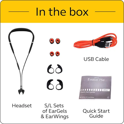 Vista 5 de Jabra Evolve 75e UC Auriculares intrauditivos inalámbricos Bluetooth