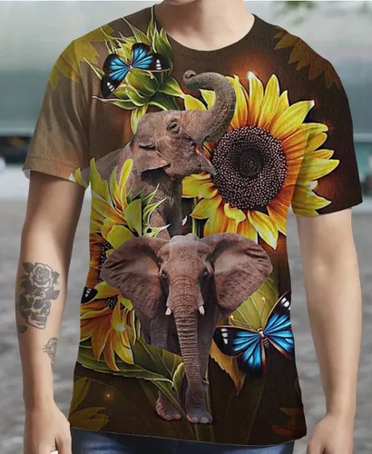 Vista 5 de Gecaitez Camiseta para hombre, camiseta con estampado 3D para hombre, camisetas gráficas divertidas para hombre, S-3XL
