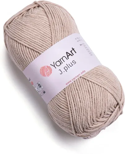 Vista 53 de YarnArt Jeans Plus - Hilo de mezcla de algodón suave, 100g (3.5 onzas), 160m (174 yardas), 55% algodón, 45% acrílico, grosor medio #4, ideal