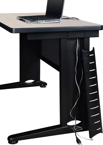 Vista 4 de Regency Escritorio de doble pedestal Fusion, 72" x 30", arce