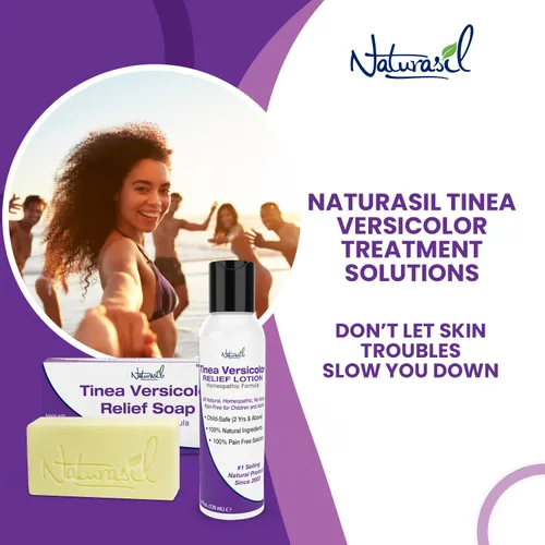 Vista 10 de Naturasil Tinea Versicolor Kit de tratamiento - Alivio antifúngico de máxima fuerza para la decoloración de la piel, manchas solares y picazón
