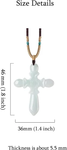 Vista 5 de Collar con colgante de jade real para mujeres y hombres, zorro, queen, dona, cruz, mariposa, elefante, sol filipino, joyería con dije de jadeíta
