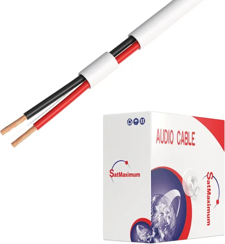 Vista 10 de Cables Direct Online Cable de altavoz 16/2 de 50 pies con clasificación CL2 para interiores de bajo voltaje de aluminio recubierto de cobre (CCA)