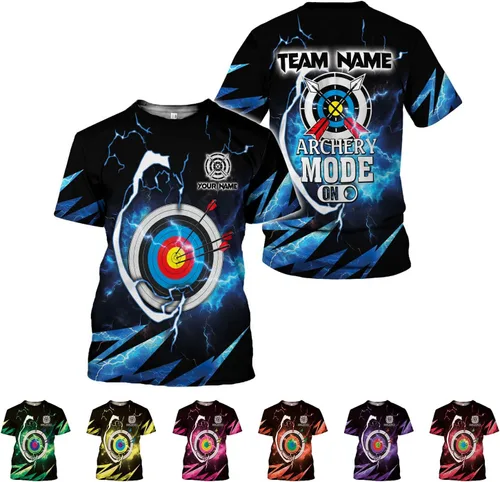 Vista 10 de Camisas de tiro con arco personalizadas para hombre, camisetas con nombre personalizado y nombre del equipo, camisas polo S-5XL Tiro con arco 10
