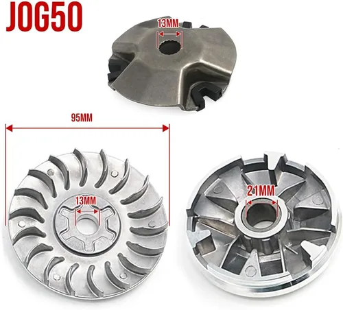 Vista 2 de Kits completos de variador, para variador de embrague de scooter Yamaha JOG50 Tng Adly Aprilia 50cc 49cc de 2 tiempos