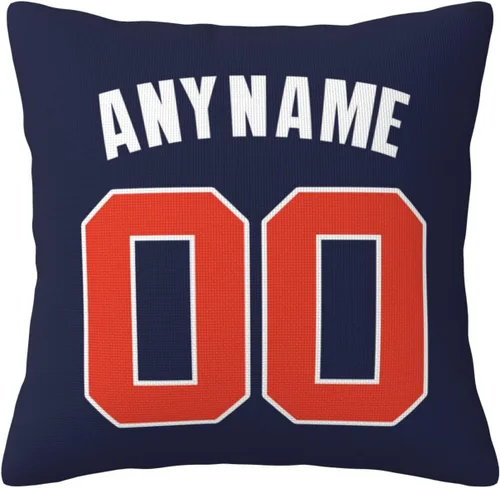 Vista 20 de Funda de almohada personalizada: Funda de almohada personalizada con cualquier nombre y número, regalo personalizado para fanáticos
