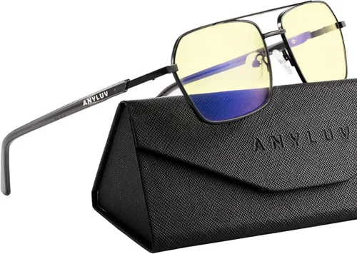 Vista 11 de ANYLUV Blue Light Glasses Men/Women, Blue Light Blocking Glasses, Computer Screen Blocker Eyes Protection Glasses