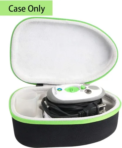 Vista 2 de Khanka Reemplazo de estuche de viaje duro para Steamfast SF-717 Mini plancha de vapor (interior verde) EVA Hard Shell, Accessory Storage Pocket