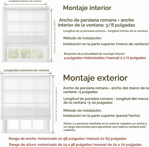 Vista 8 de TWOPAGES Persianas romanas de lino personalizadas sin cordón para ventanas 1908-0 Blancanieves