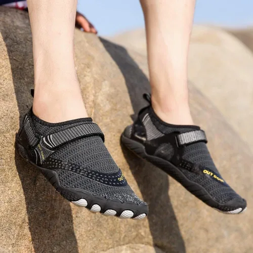 Vista 6 de YING LAN Zapatos de agua para hombres y mujeres, de secado rápido, antideslizantes, para la playa, natación, deportes acuáticos, buceo, vela, kayak