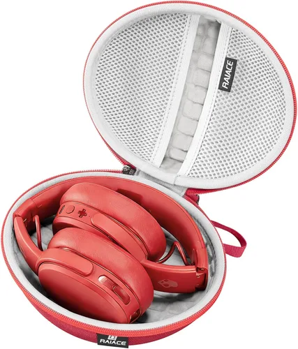 Vista 9 de Funda de transporte rígida para viajes compatible con auriculares Skullcandy Crusher sobre la oreja. (Solo la funda, no incluye el dispositivo)