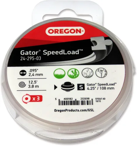 Vista 2 de Oregon 24-295-03 Gator SpeedLoad Trimmer Line, 0.095", paquete de 3 SM