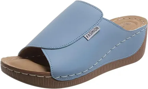 Vista 15 de Sandalias ortopédicas para mujer con soporte para el arco, sandalias cómodas para caminar, sandalias ortopédicas de verano