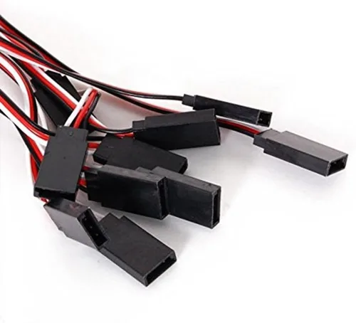 Vista 2 de Honbay Cable de extensión servo de control remoto de 11.811 in, cable de extensión servo macho a hembra, cable de cable de extensión para RC JR