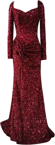 Vista 3 de CocktailDresses 2023 Fashion Temperament Long Sleeve Sequins Dress Evening Dress New Years Eve Dress