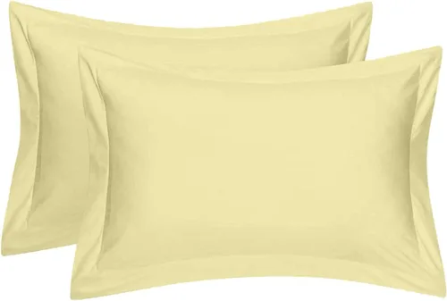 Vista 49 de Juego de 2 fundas de almohada estándar de 600 hilos, 100% algodón egipcio, con cierre de sobre, tamaño estándar de 20 x 26 pulgadas, fundas