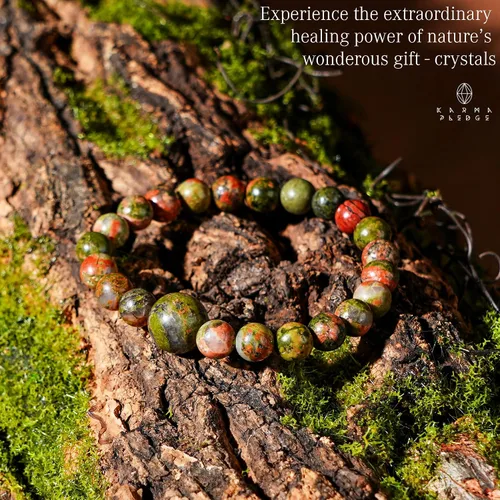 Vista 31 de Pulseras de cristal curativo para mujeres y hombres, espiritual, energía positiva y equilibrio, pulseras de cuentas de cristal natural hechas a mano