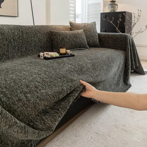 Vista 79 de ROOMLIFE Funda de sofá con estampado de leopardo para sofá de 3 plazas, lavable, protector de muebles para perros, funda de sofá suave