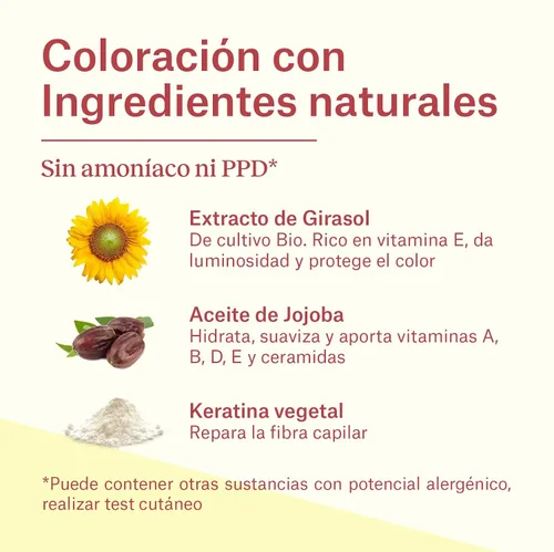Vista 5 de Tinte permanente para el cabello, coloración permanente para el cabello. Sin amoníaco, resorcinol, parabenos o PDD. (~1 cabello negro)