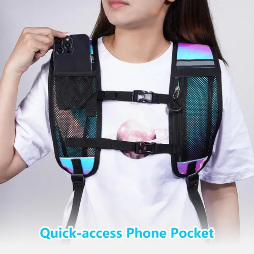 Vista 2 de NOOLA Mochila de hidratación rave, mochila de agua con vejiga de agua de 2 L, accesorios esenciales para festivales para mujeres y hombres