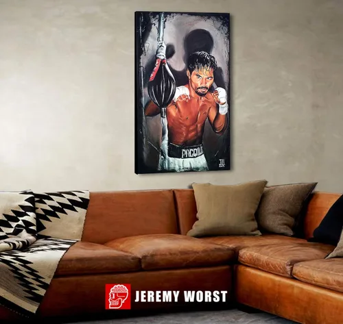 Vista 6 de JEREMY WORST Pósters o impresiones en lienzo Decoración de pared de fútbol Sala de juegos (Ronaldo)