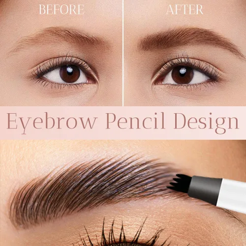 Vista 6 de 2 bolígrafos Microblading para cejas, 2026 nuevo lápiz de cejas impermeable 3D con 4 puntas, maquillaje de cejas natural de larga duración, lápiz